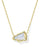 Cheer Short Gold Pendent Necklace In Periwinkle Illusion 