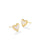 Ari Heart Gold Stud Earring In Ivory Mother Of Pearl 