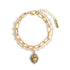 Sacred Heart Bracelet Gold