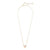 Kendra Scott Ari Gold Heart Short Pendant In Iridescent Drusy