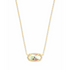 Kendra Scott Elisa Gold Necklace In Dichroic Glass