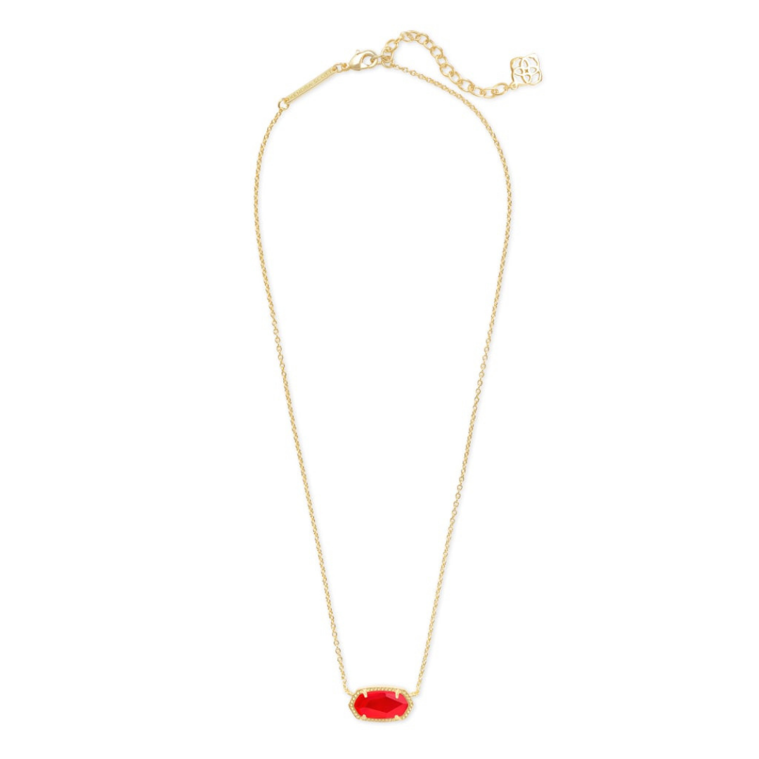 Kendra Scott CB Oval Red Illusion Necklace *New In Packaging*