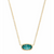 Kendra Scott Elisa Gold Short Pendant Necklace In London Blue