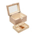 Light Brown 1 Tray Jewelry Box