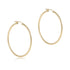 Round Gold 2" Hoop Earring Textured